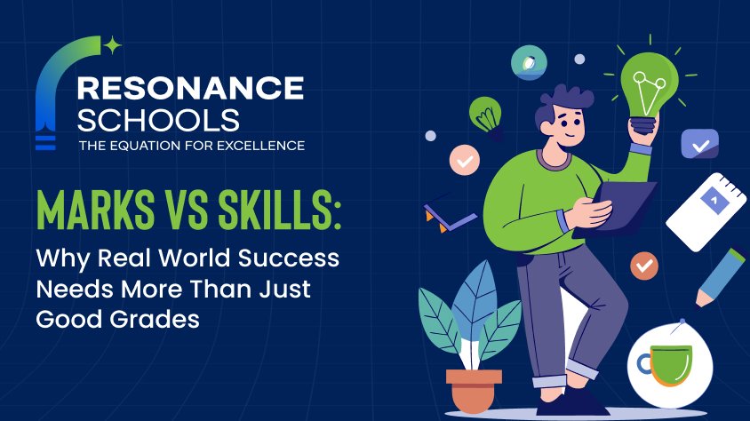 Marks vs skills gap highlighting real-world problem solving challenges