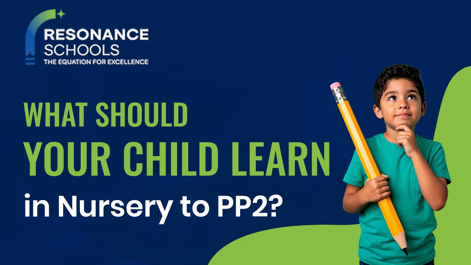 Nursery, PP1 and PP2 learning stages showing age-wise skills